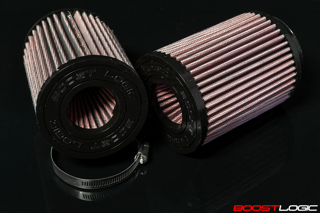 Boost Logic High Flow Air Filters with Dual Cone Inlet (Pair of 2 Filters)